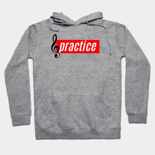 Practice (with treble clef) Hoodie